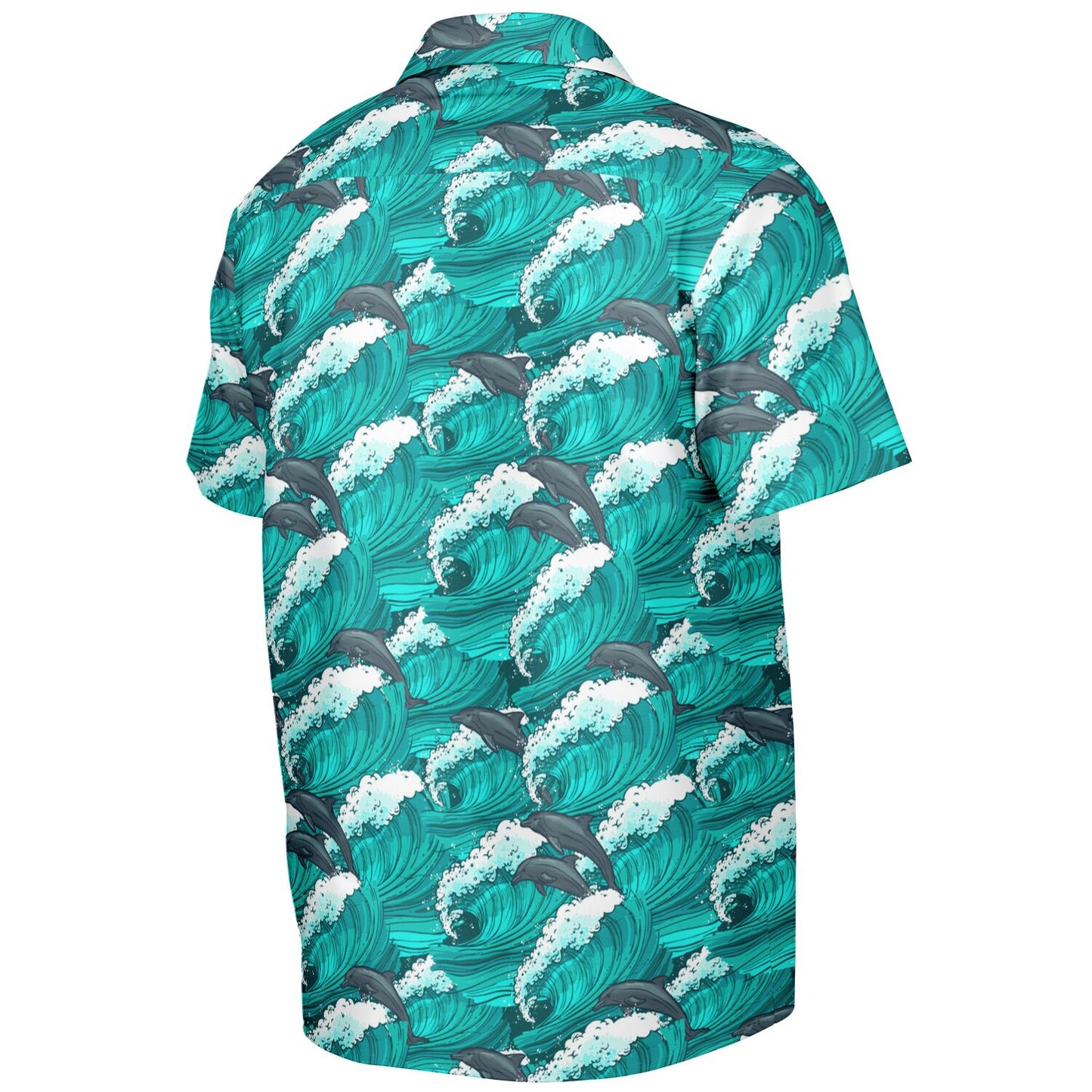 Dolphins Swimming the Surf