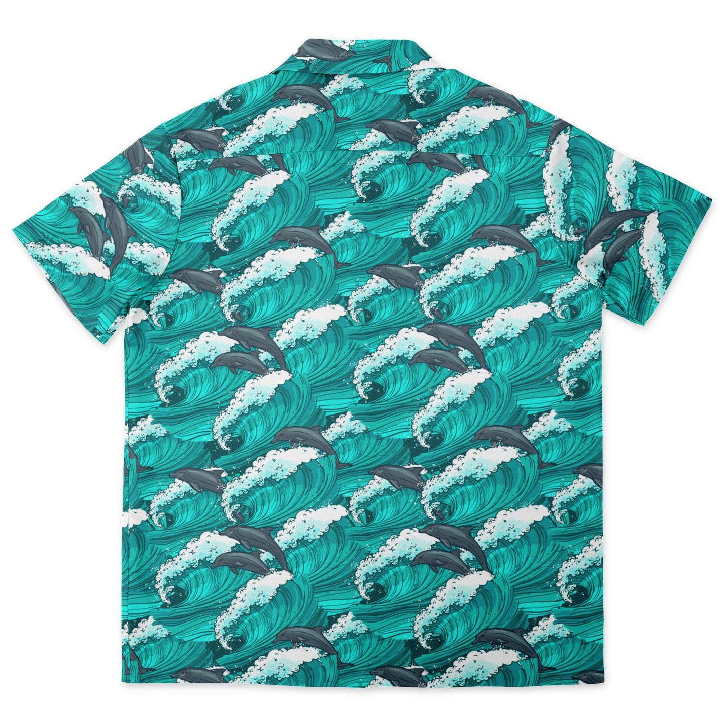 Dolphins Swimming the Surf