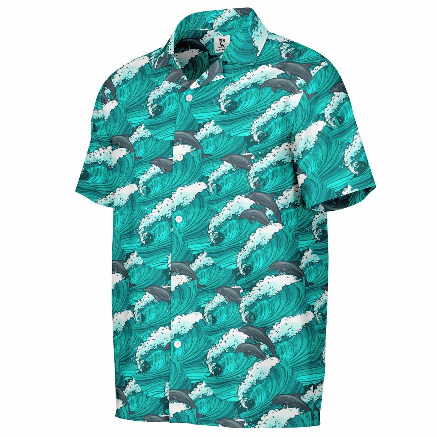 Dolphins Swimming the Surf