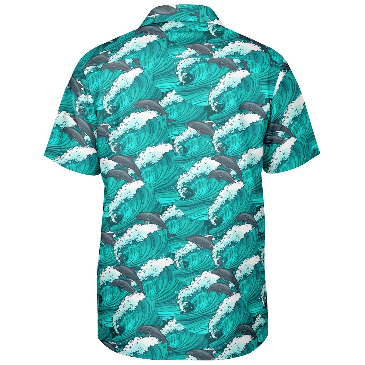 Dolphins Swimming the Surf