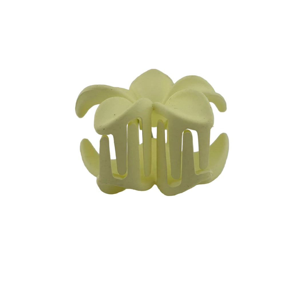 Plumeria Hair Clip - Small: Cream
