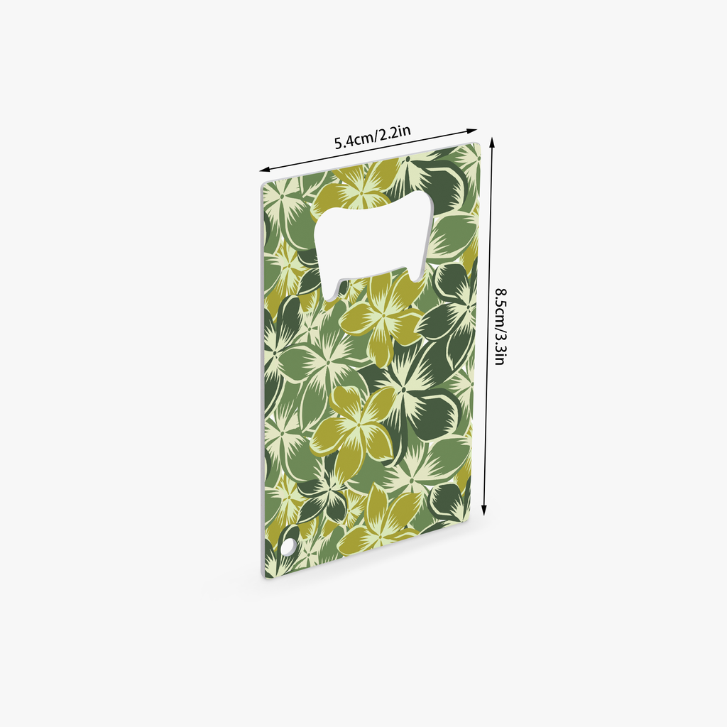 Hawaiian Camo Card Bottle Opener
