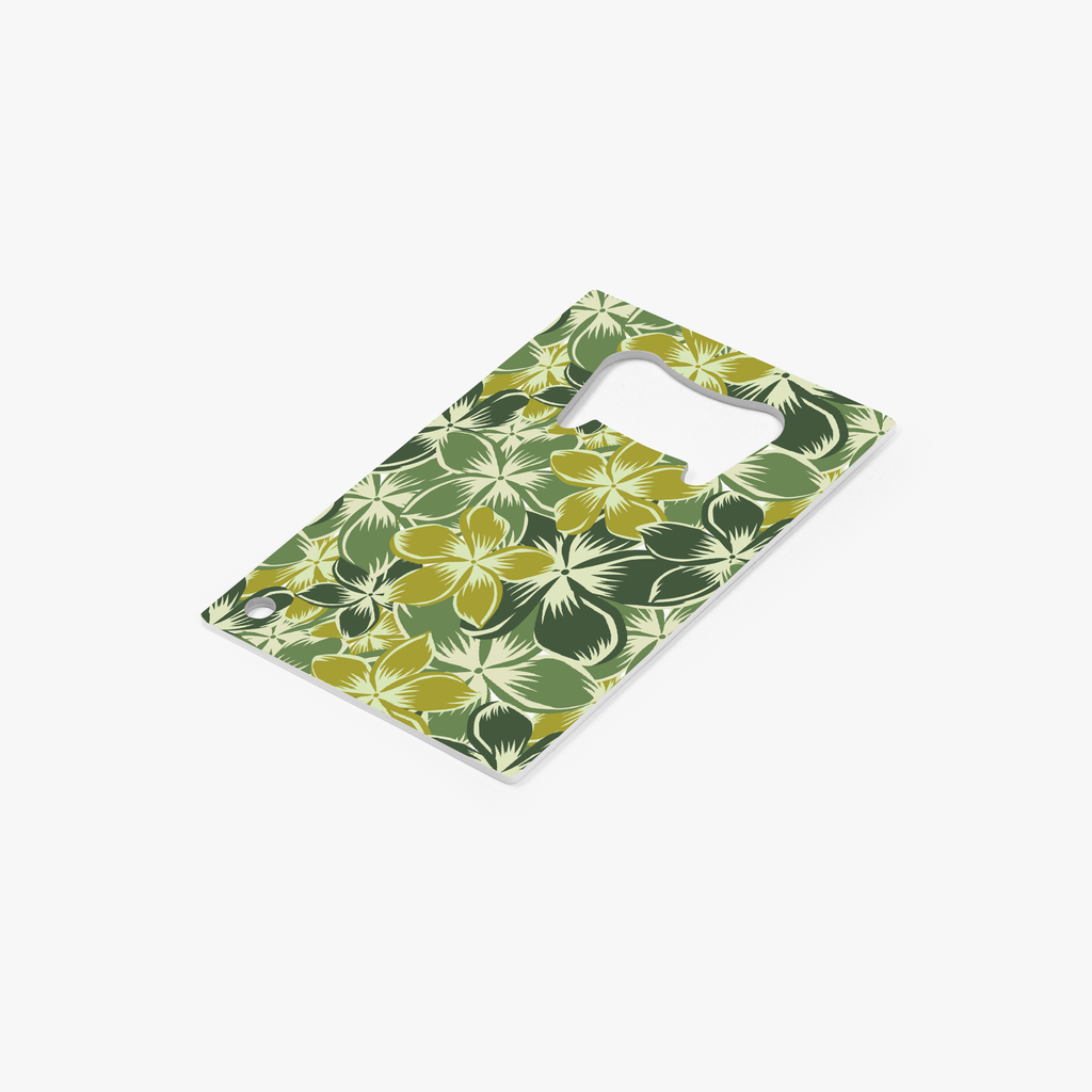 Hawaiian Camo Card Bottle Opener