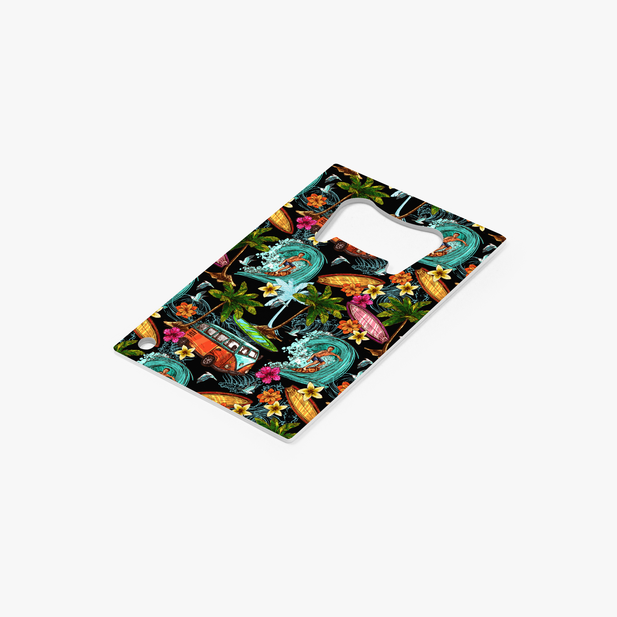 Hawaiian Sketches Dark Card Bottle Opener