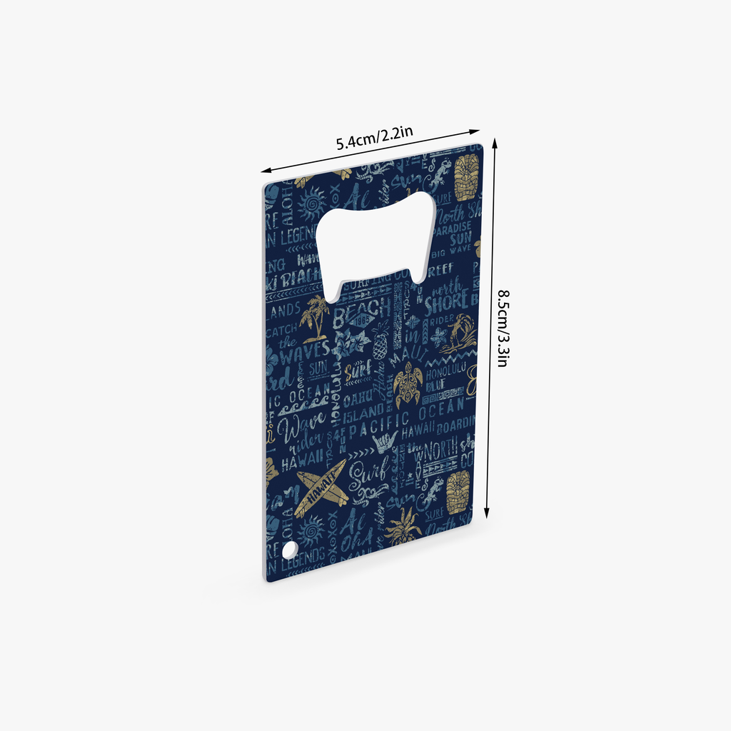 Hawaiian Surf Card Bottle Opener