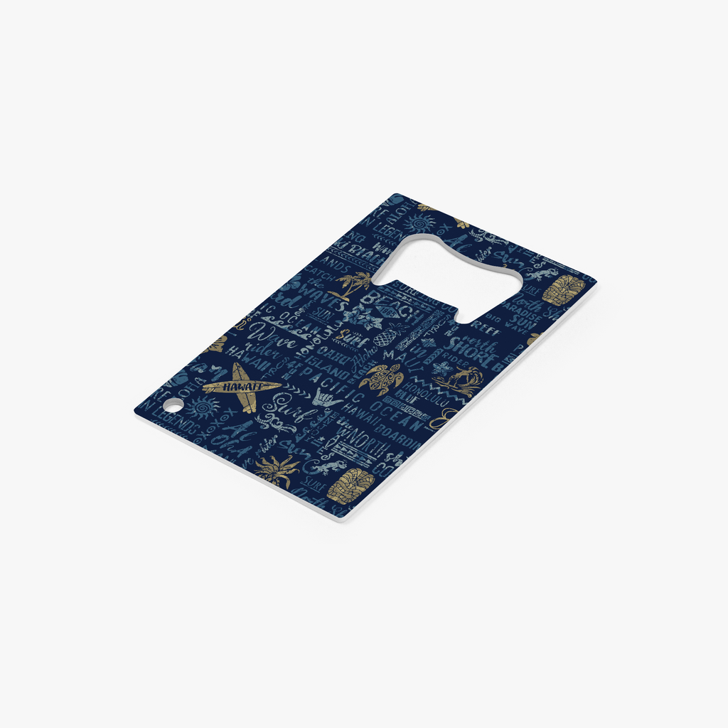Hawaiian Surf Card Bottle Opener