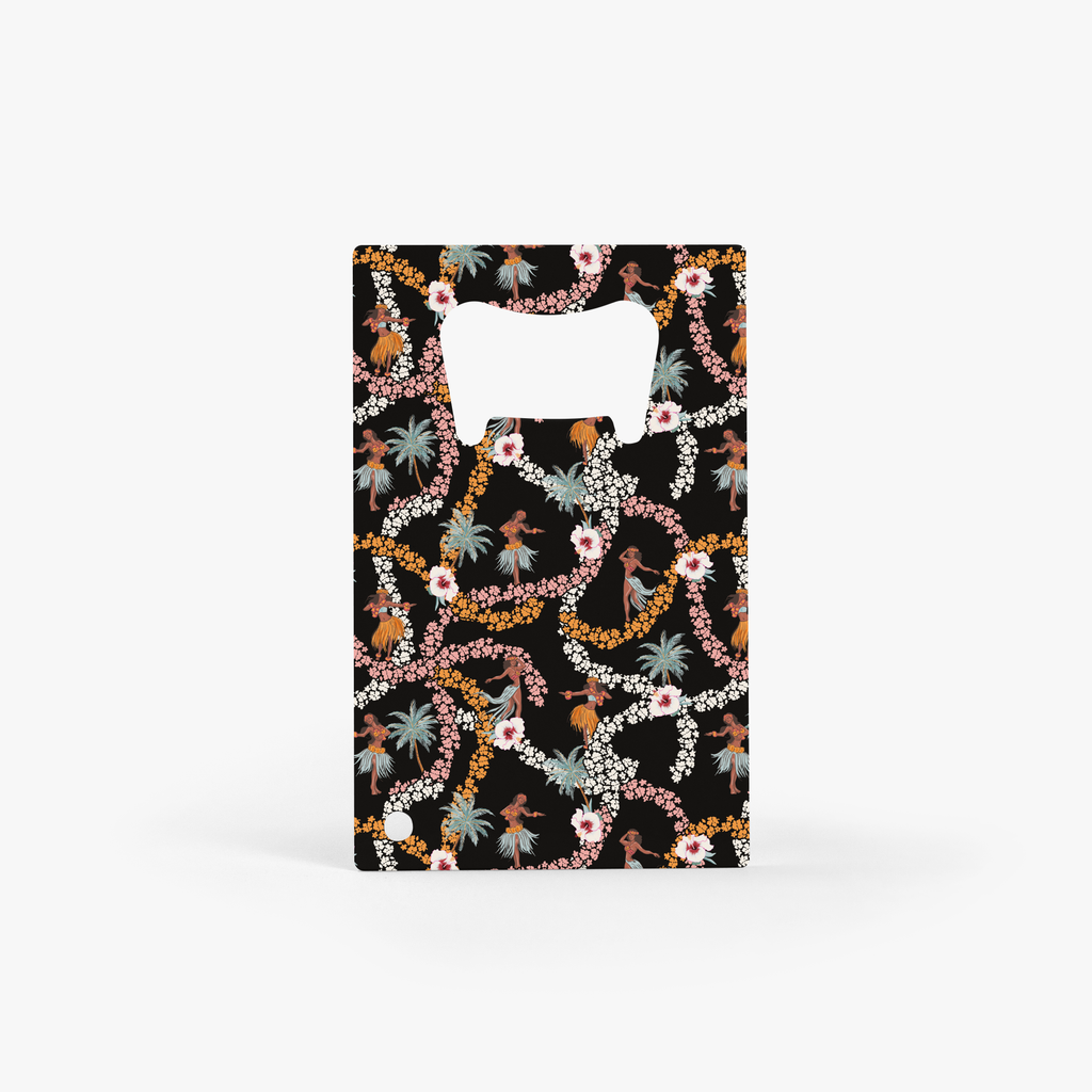 Hibiscus Hula Card Bottle Opener