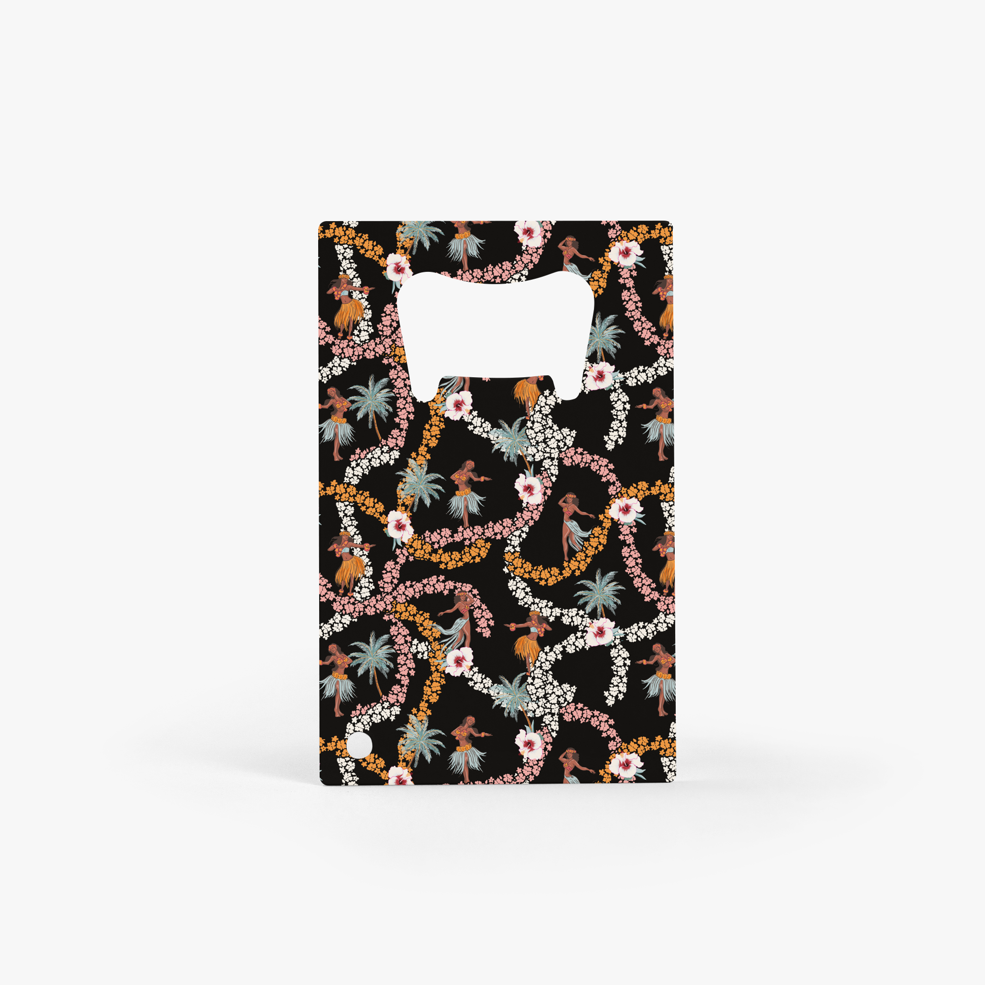 Hibiscus Hula Card Bottle Opener