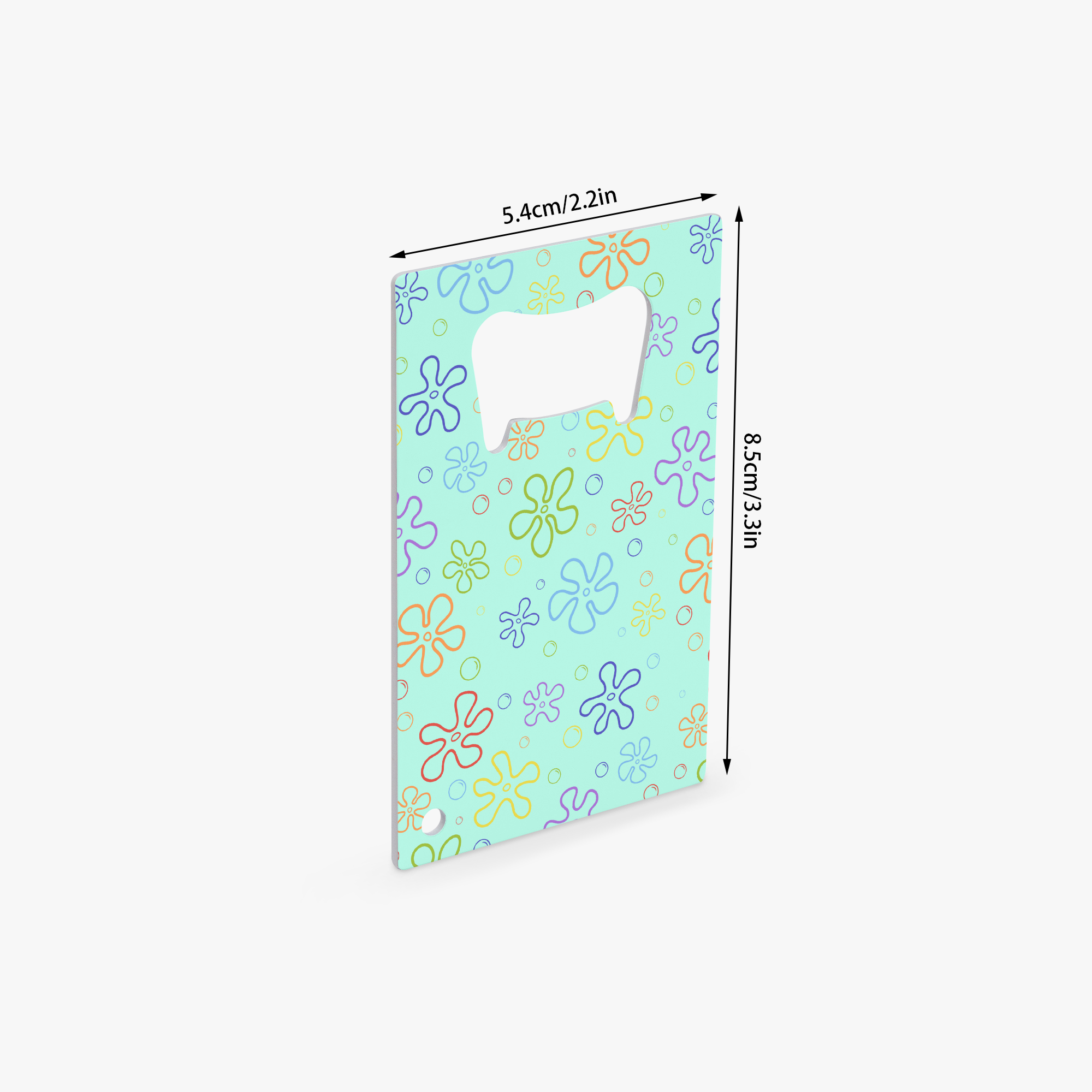 Ocean Floral Card Bottle Opener