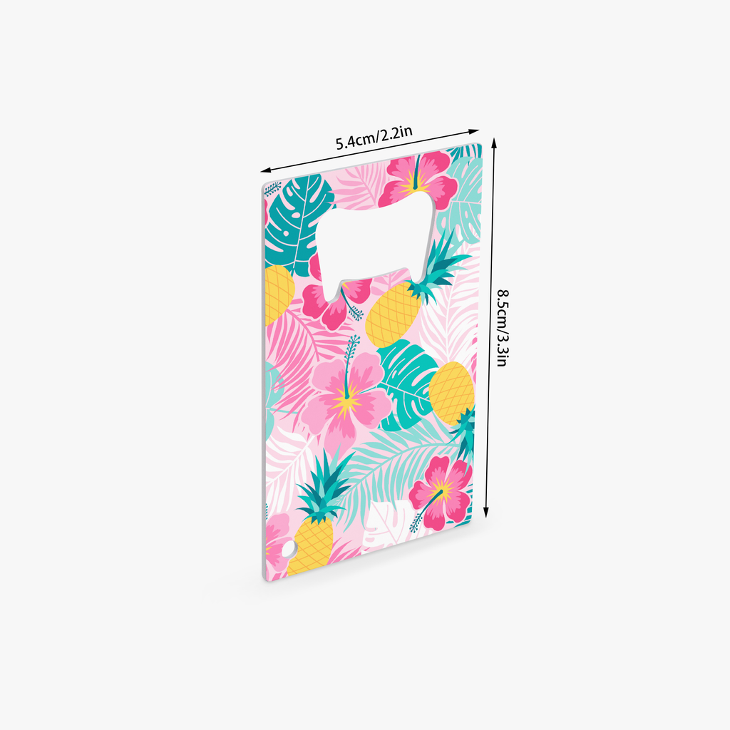 Paradise Blooms Card Bottle Opener