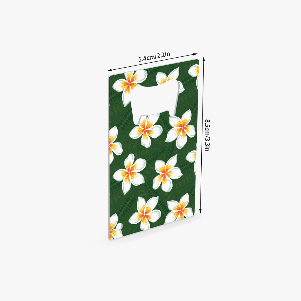 Plumeria Paradise Card Bottle Opener