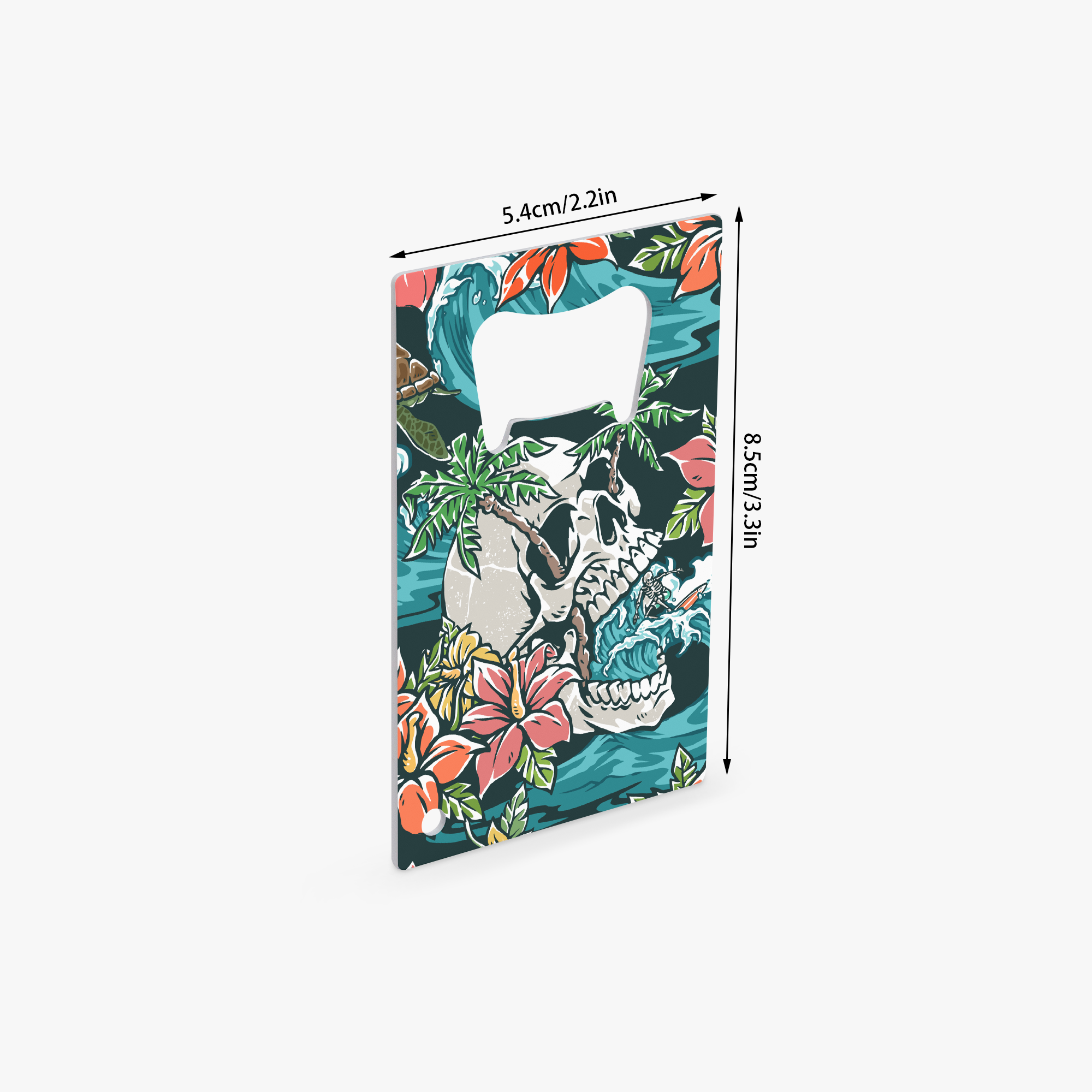 Skull Swell Card Bottle Opener