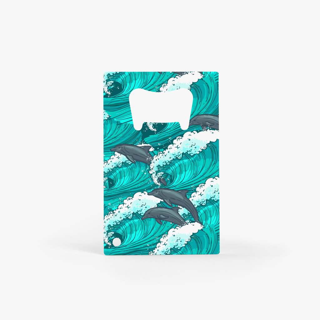 Dolphin Swim Card Bottle Opener