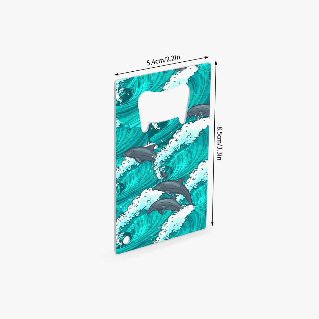 Dolphin Swim Card Bottle Opener