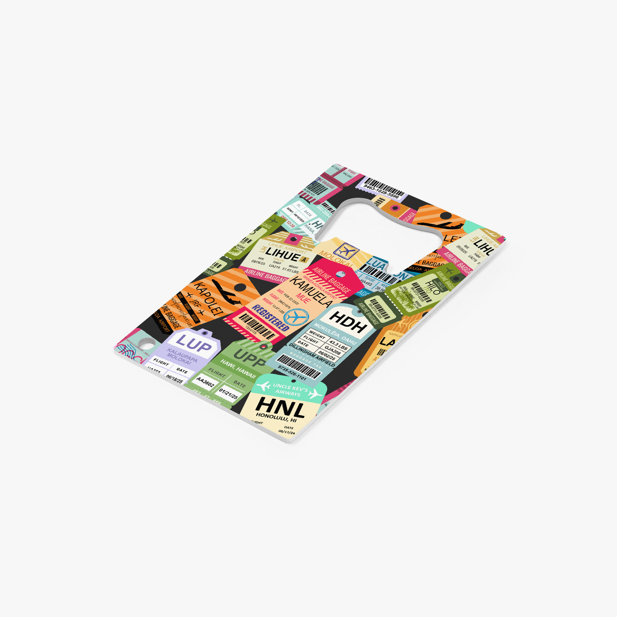 Aloha Arrivals Card Bottle Opener