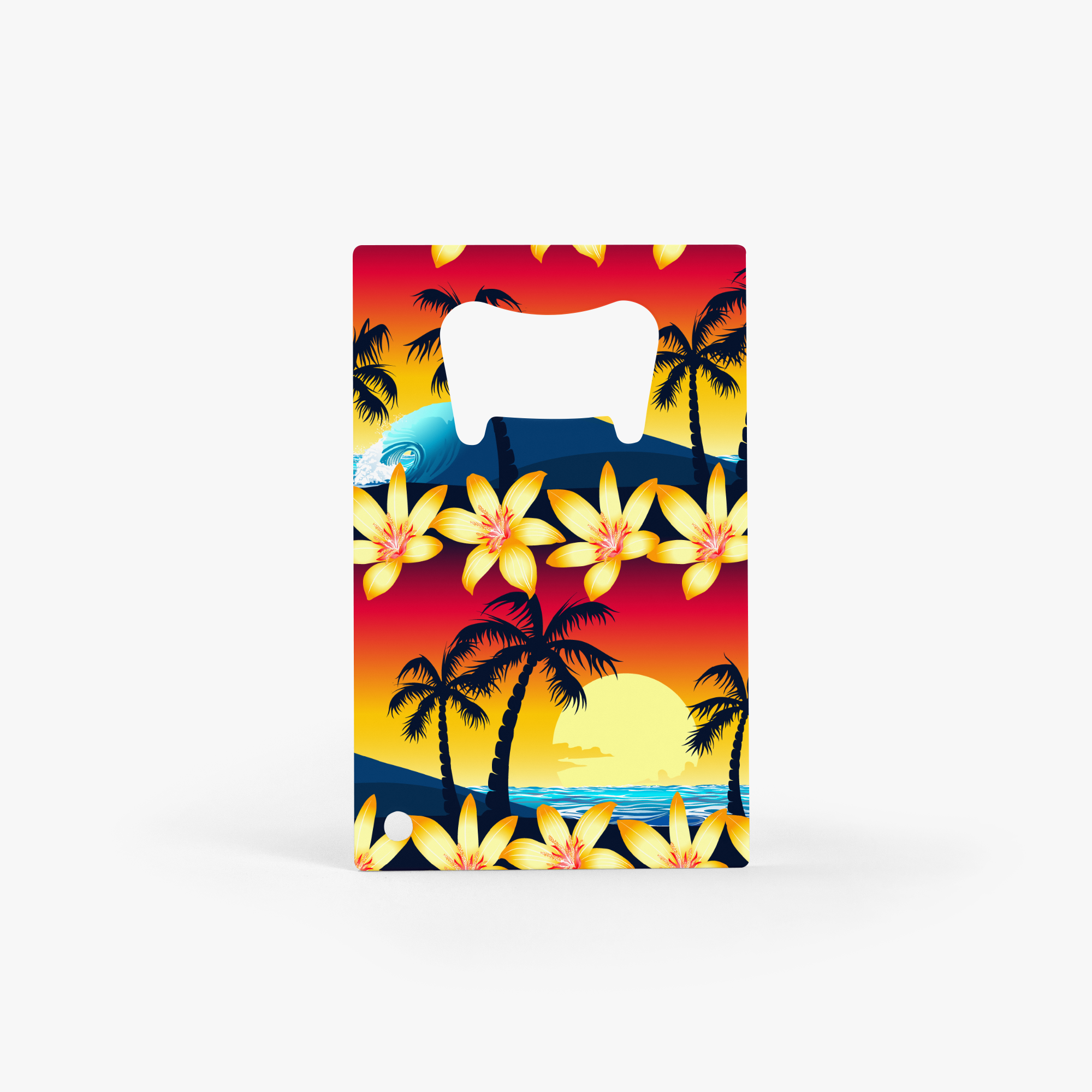 Sunset Surf Card Bottle Opener