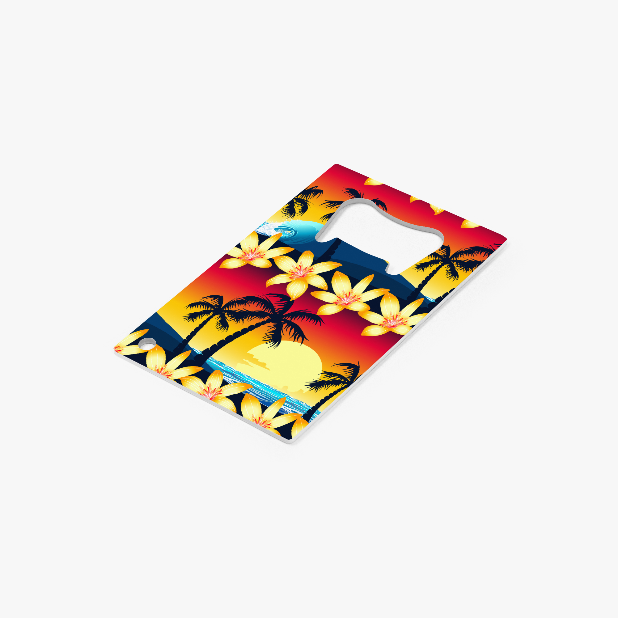Sunset Surf Card Bottle Opener