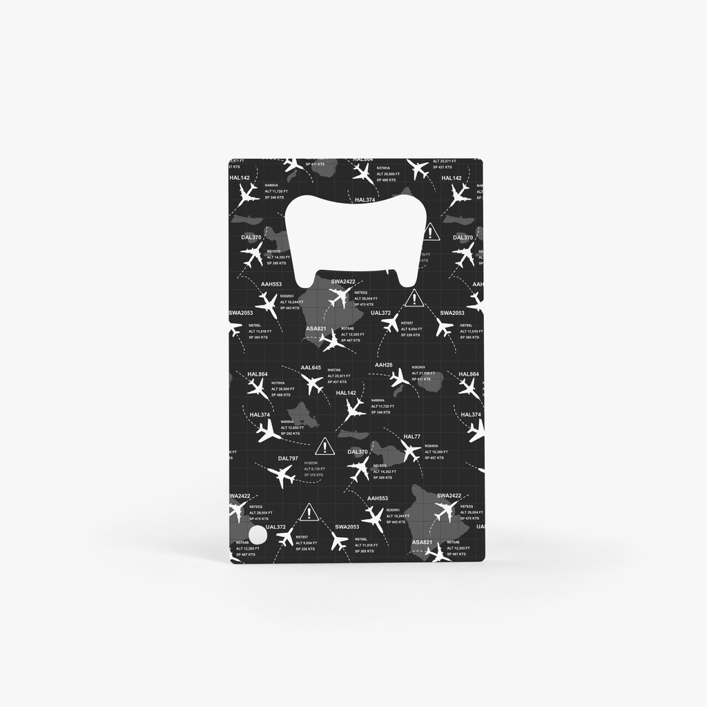 Hawaiian Air Traffic Card Bottle Opener