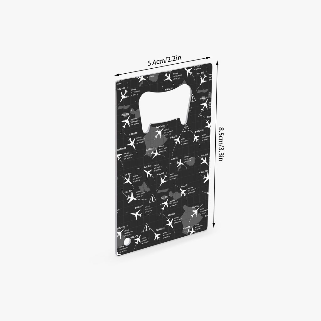 Hawaiian Air Traffic Card Bottle Opener