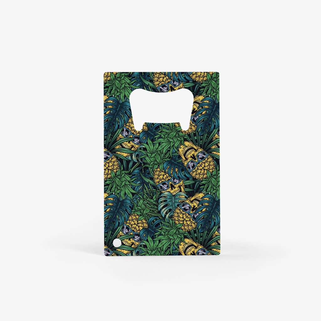 Pineapple Skulls Card Bottle Opener