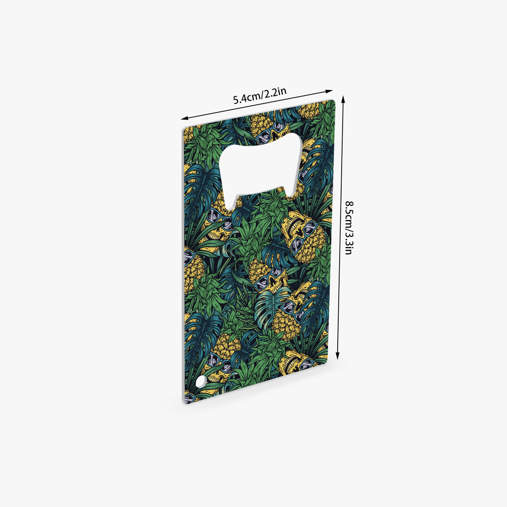 Pineapple Skulls Card Bottle Opener