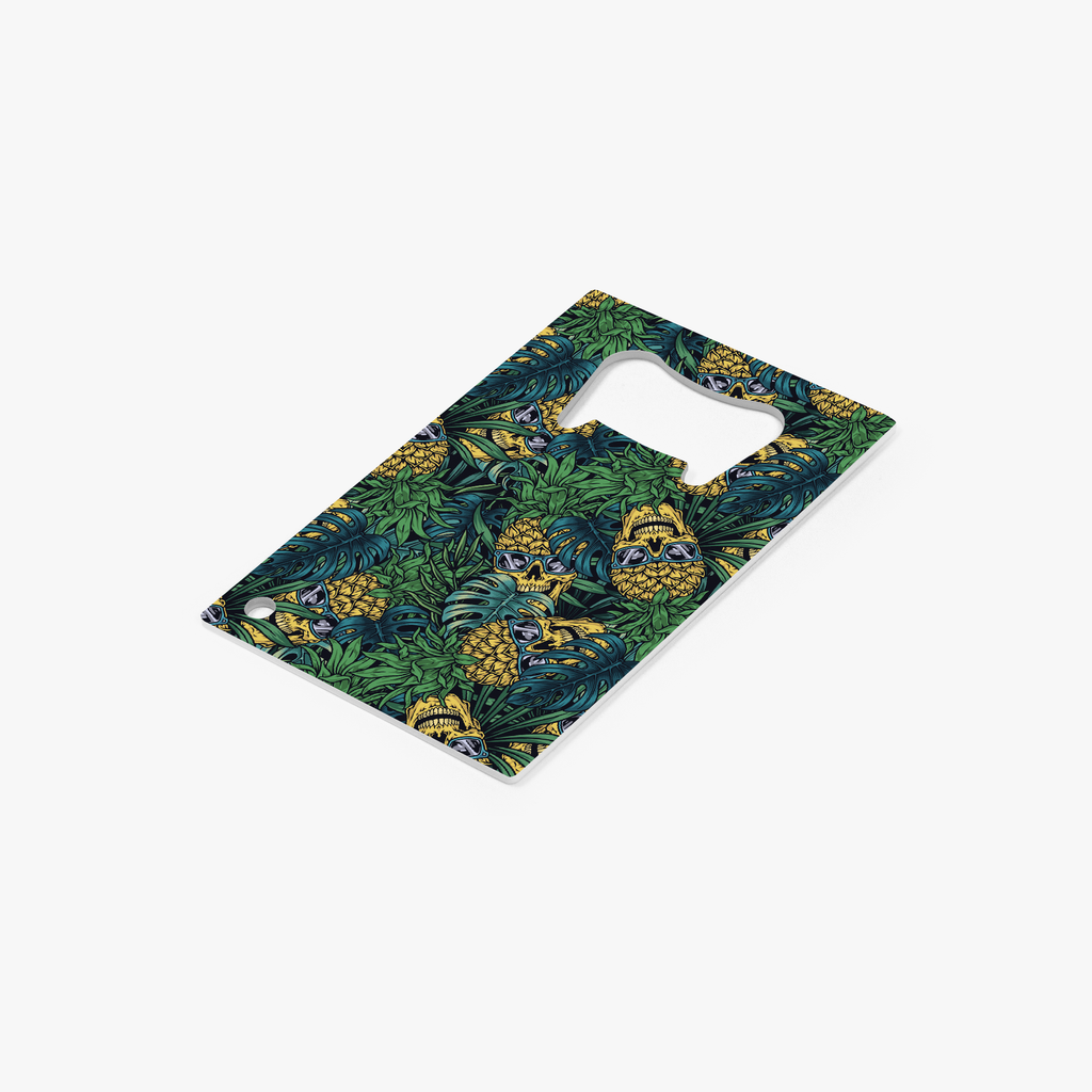 Pineapple Skulls Card Bottle Opener