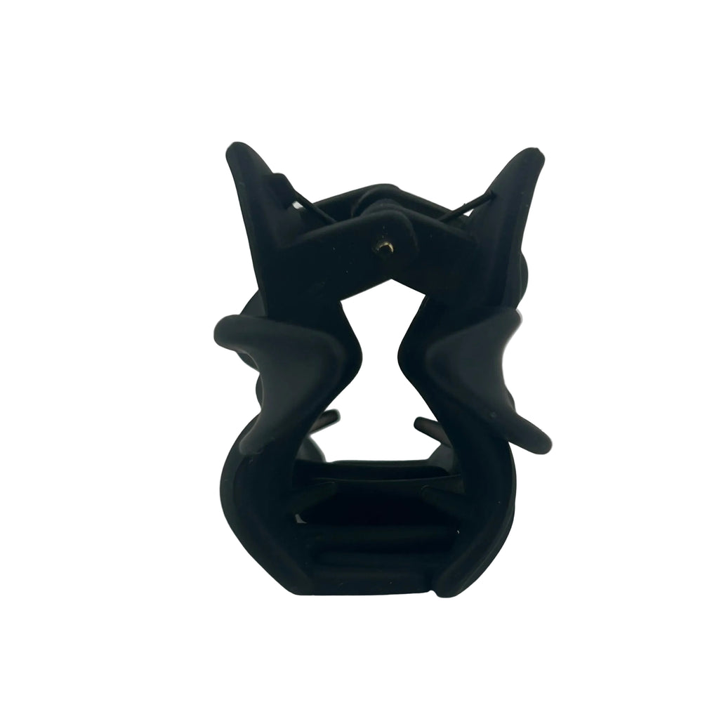 Plumeria Hair Clip - Small: Black