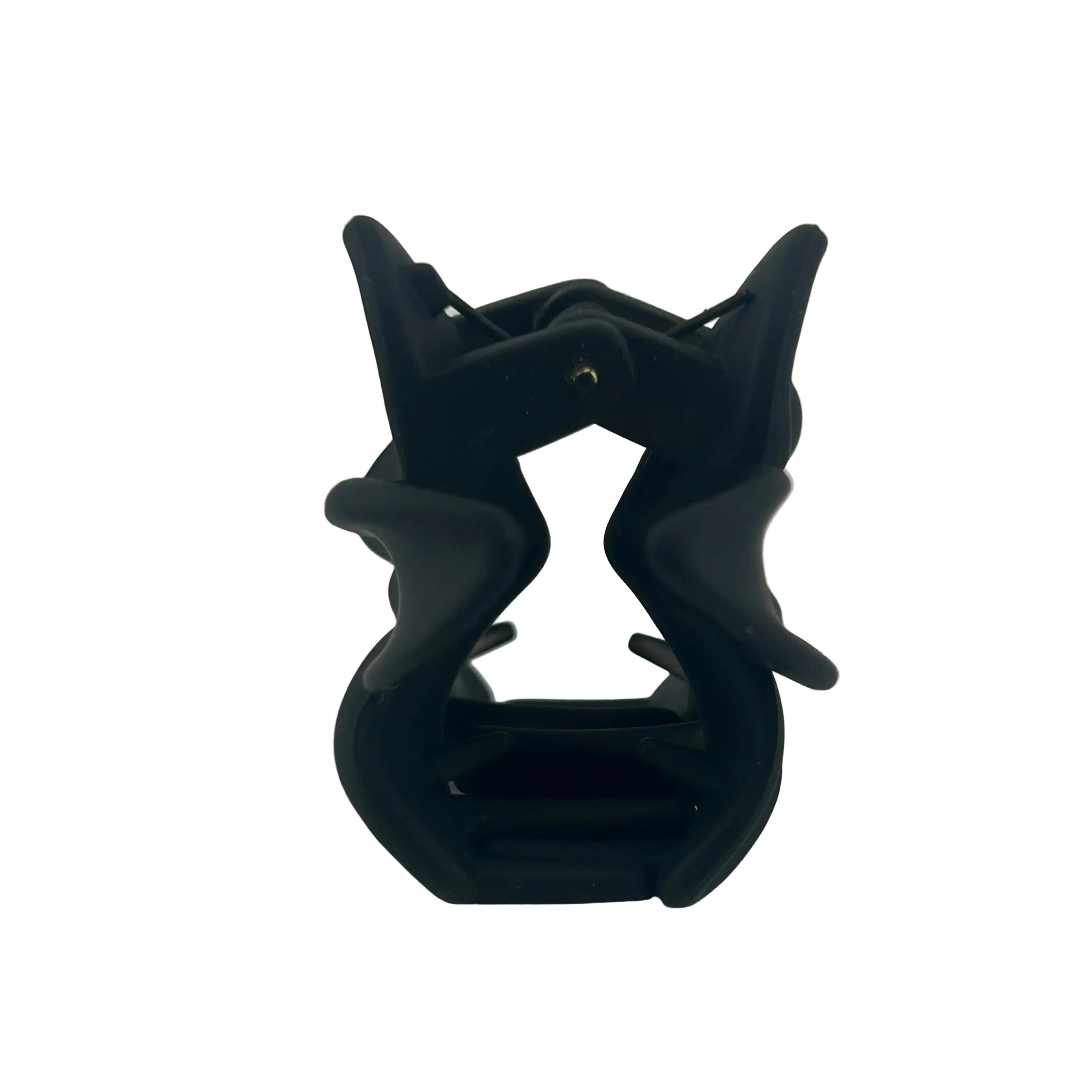 Plumeria Hair Clip - Small: Black