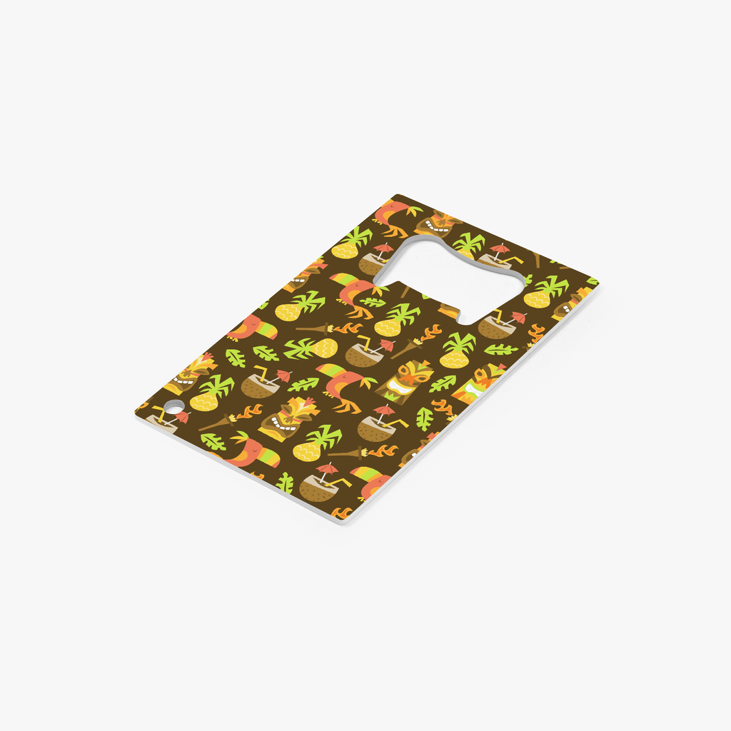 Tiki Time Card Bottle Opener