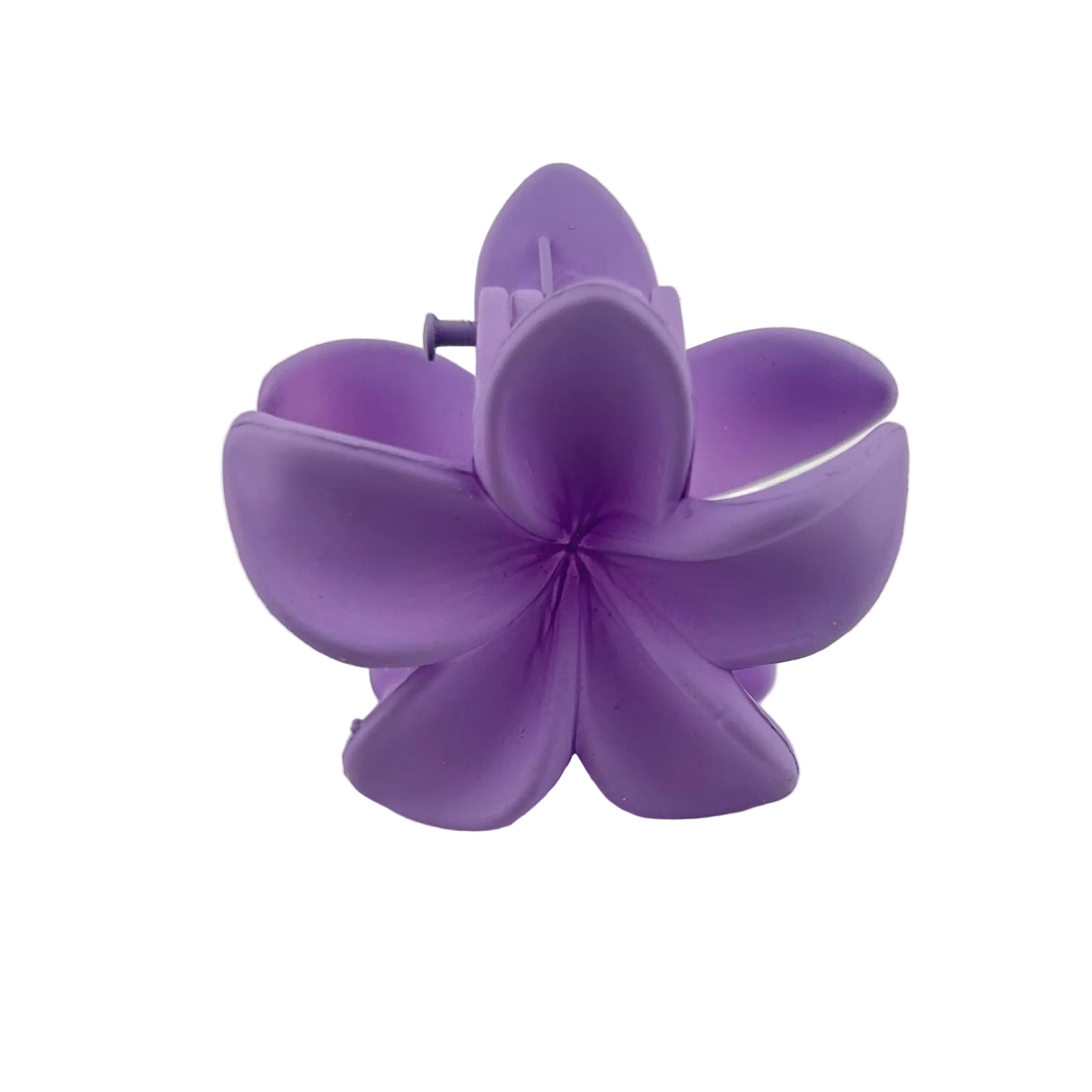 Plumeria Hair Clip - Small: Purple