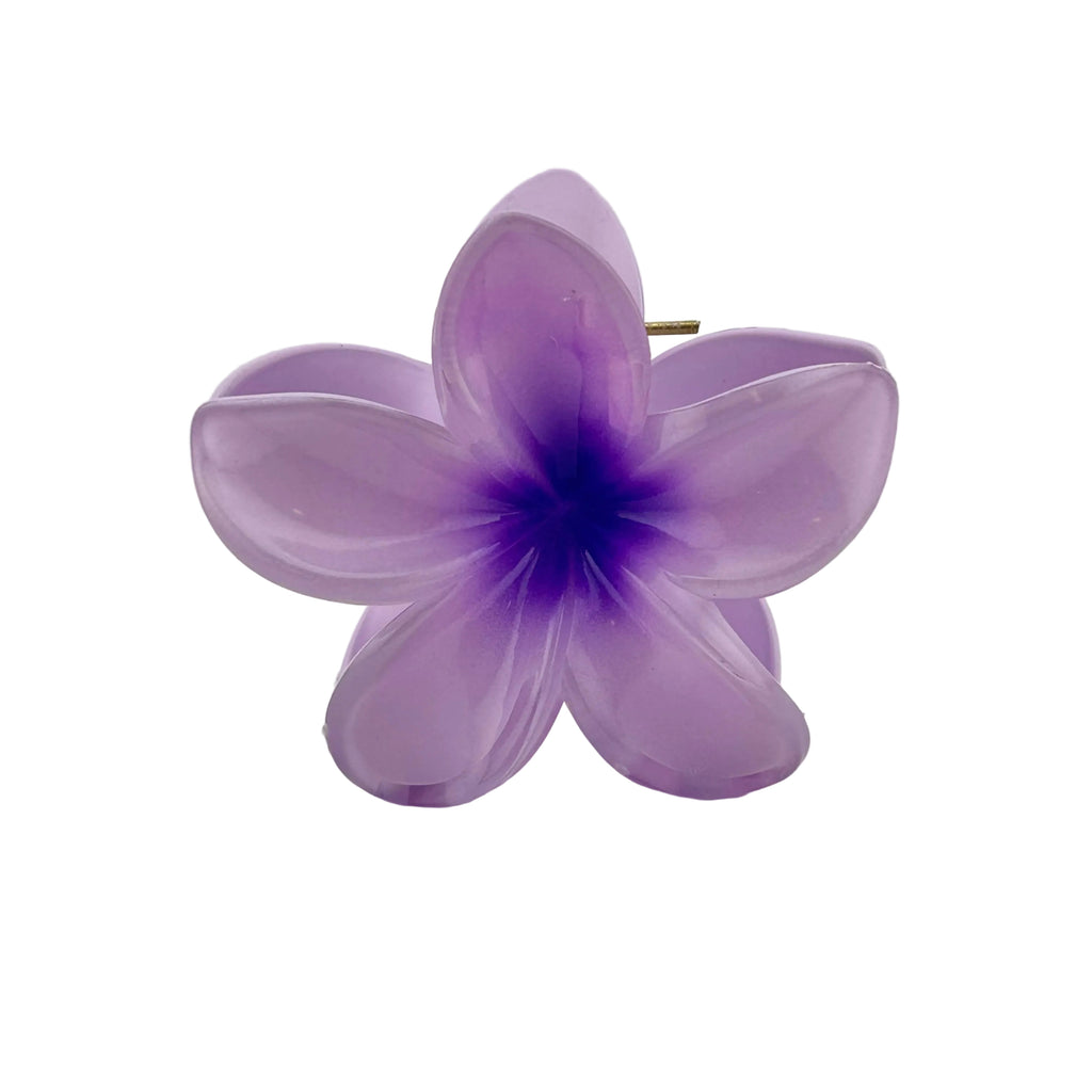 Plumeria Hair Clip - Large: Lavender