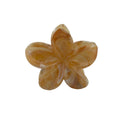 Plumeria Hair Clip - Large: Marbled Light Brown