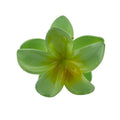Plumeria Hair Clip - Large: Green/Gold