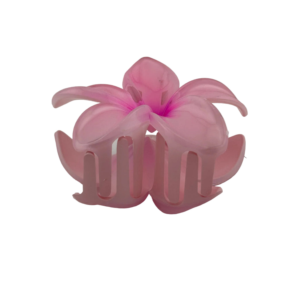 Plumeria Hair Clip - Large: Pink