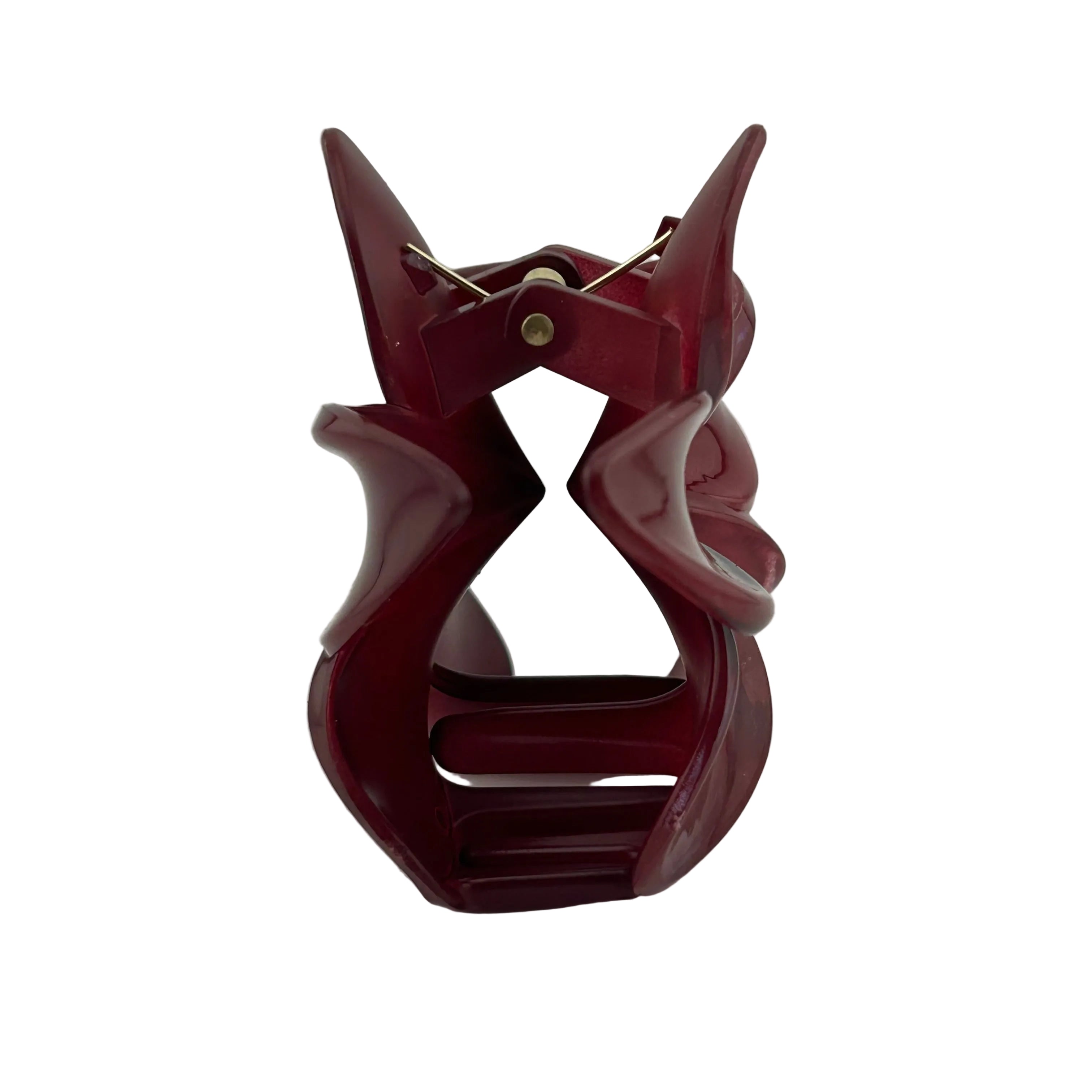 Plumeria Hair Clip - Large: Dark Maroon