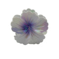 Hibiscus Hair Clip - Large: Iridescent Pearl/Purple