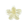Plumeria Hair Clip - Large: Pearl