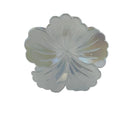 Hibiscus Hair Clip - Large: Iridescent White