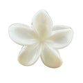 Plumeria Hair Clip - Large: Marbled White