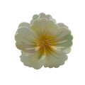 Hibiscus Hair Clip - Large: Iridescent Pearl/Yellow
