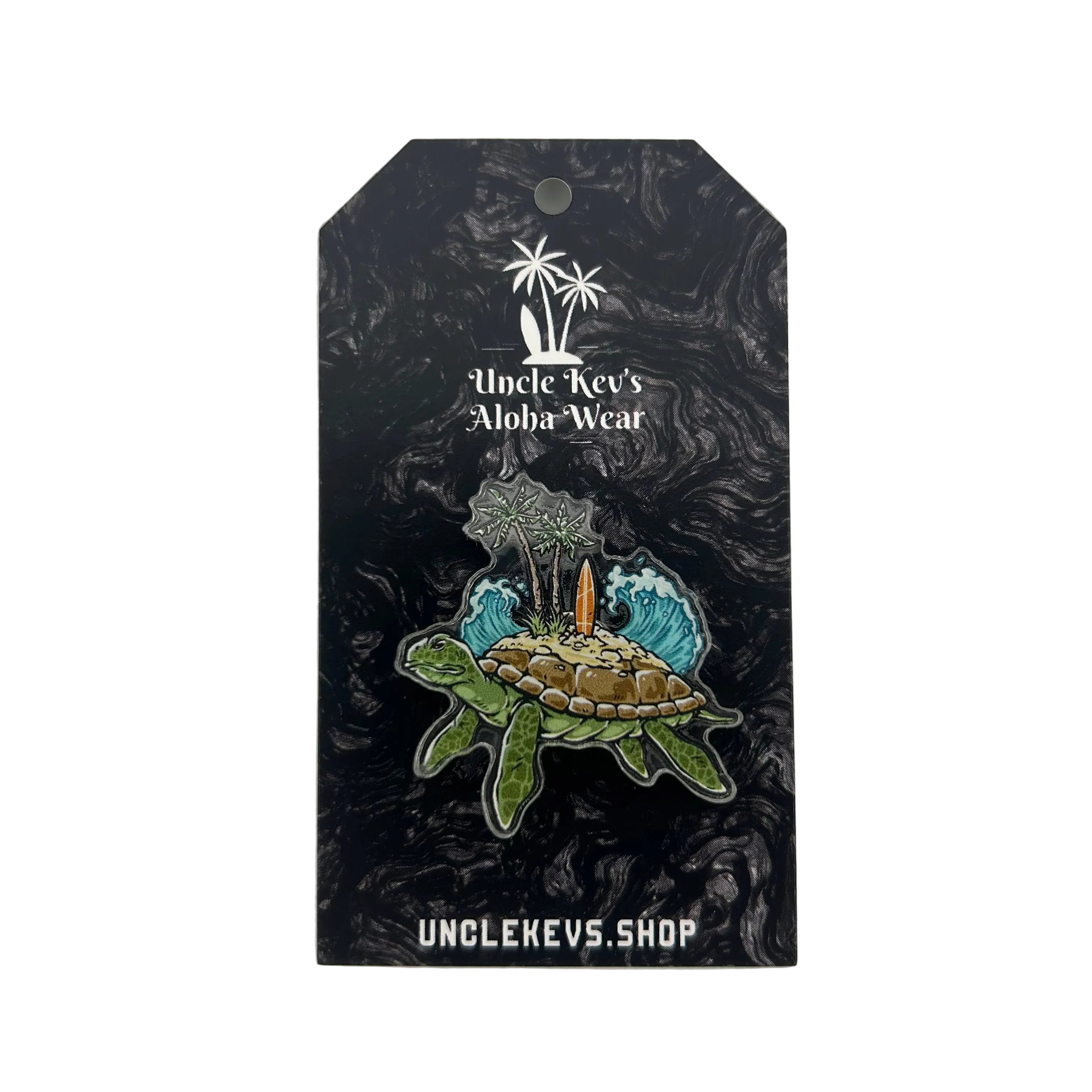 Turtle Surf Acrylic Pin