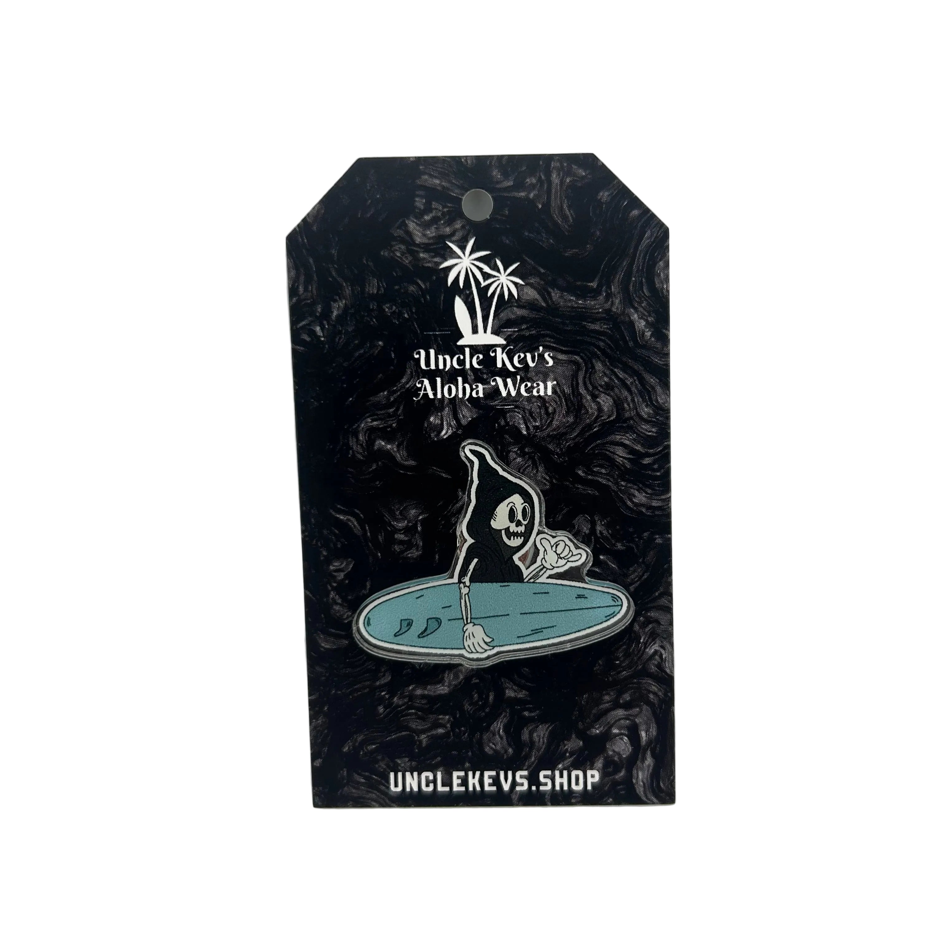 Grim Surfer Acrylic Pin