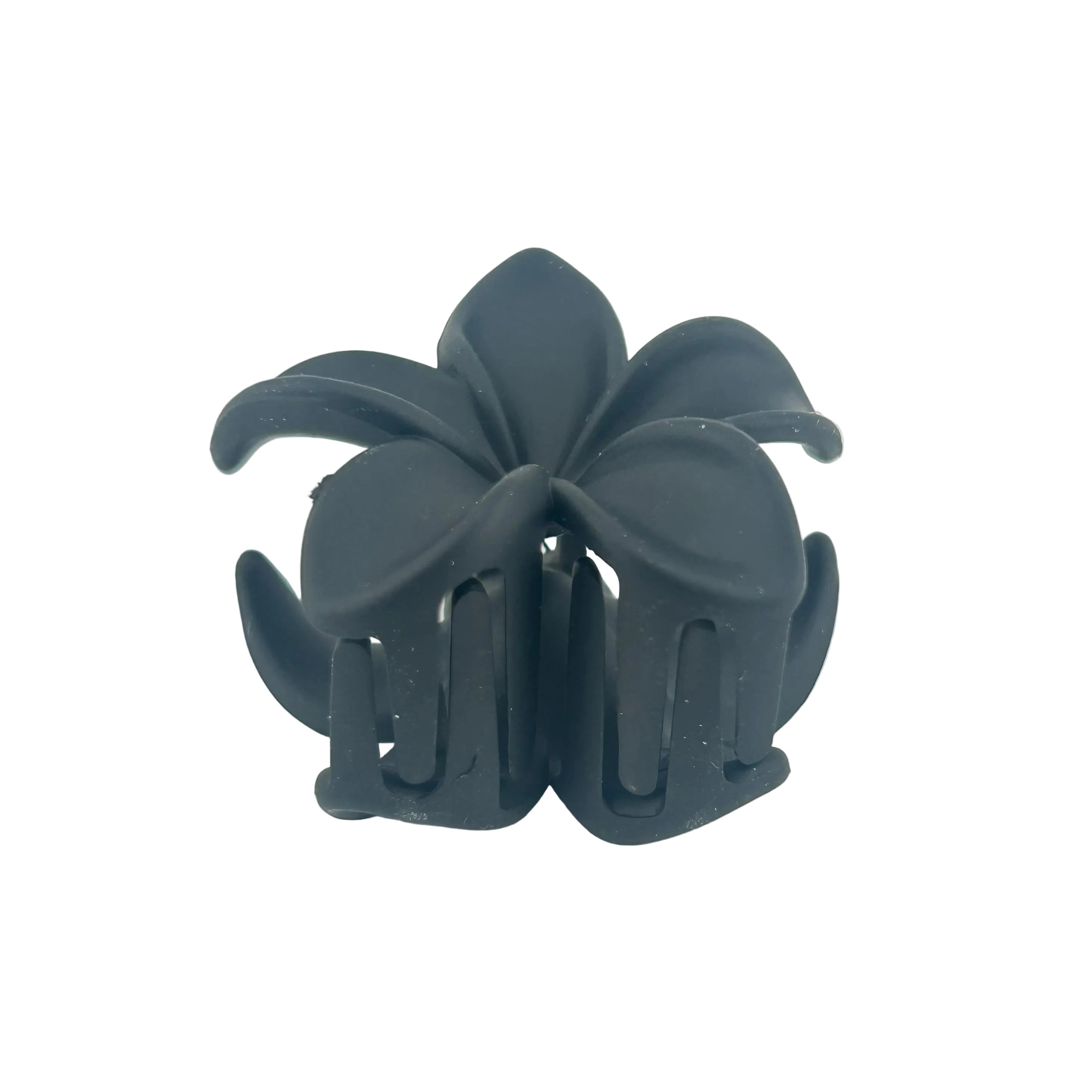 Plumeria Hair Clip - Small: Black
