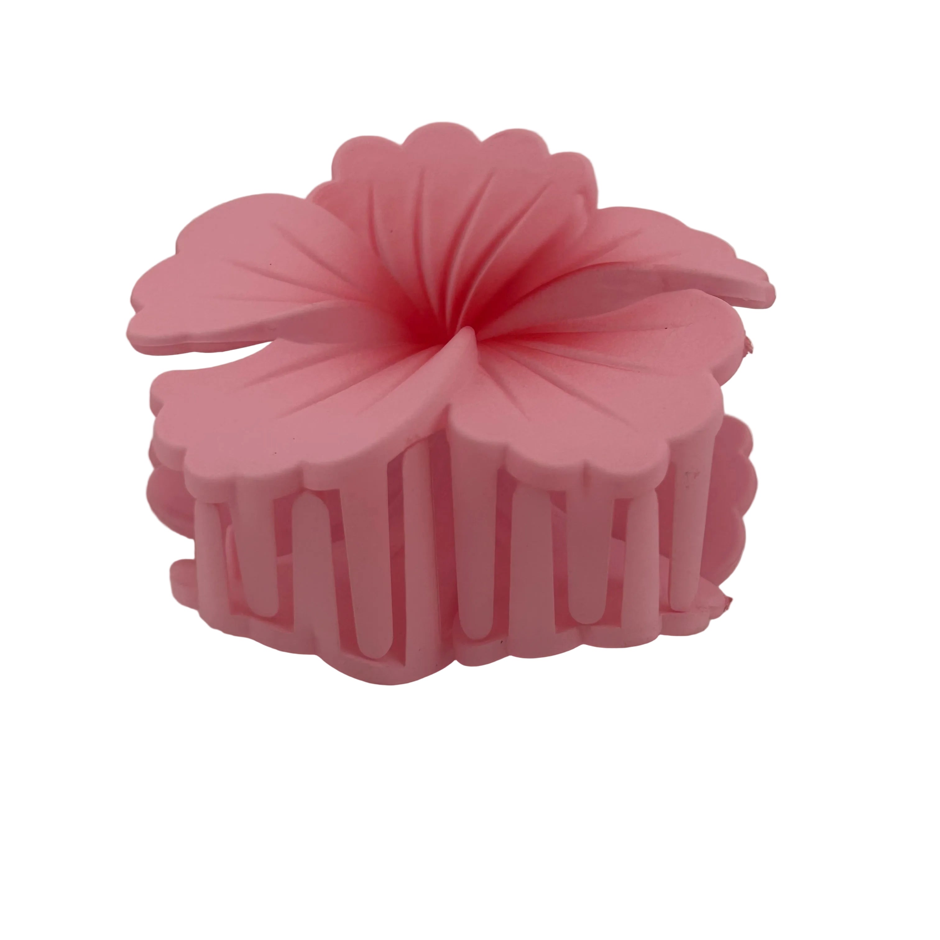 Hibiscus Hair Clip - Large: Pink/Red