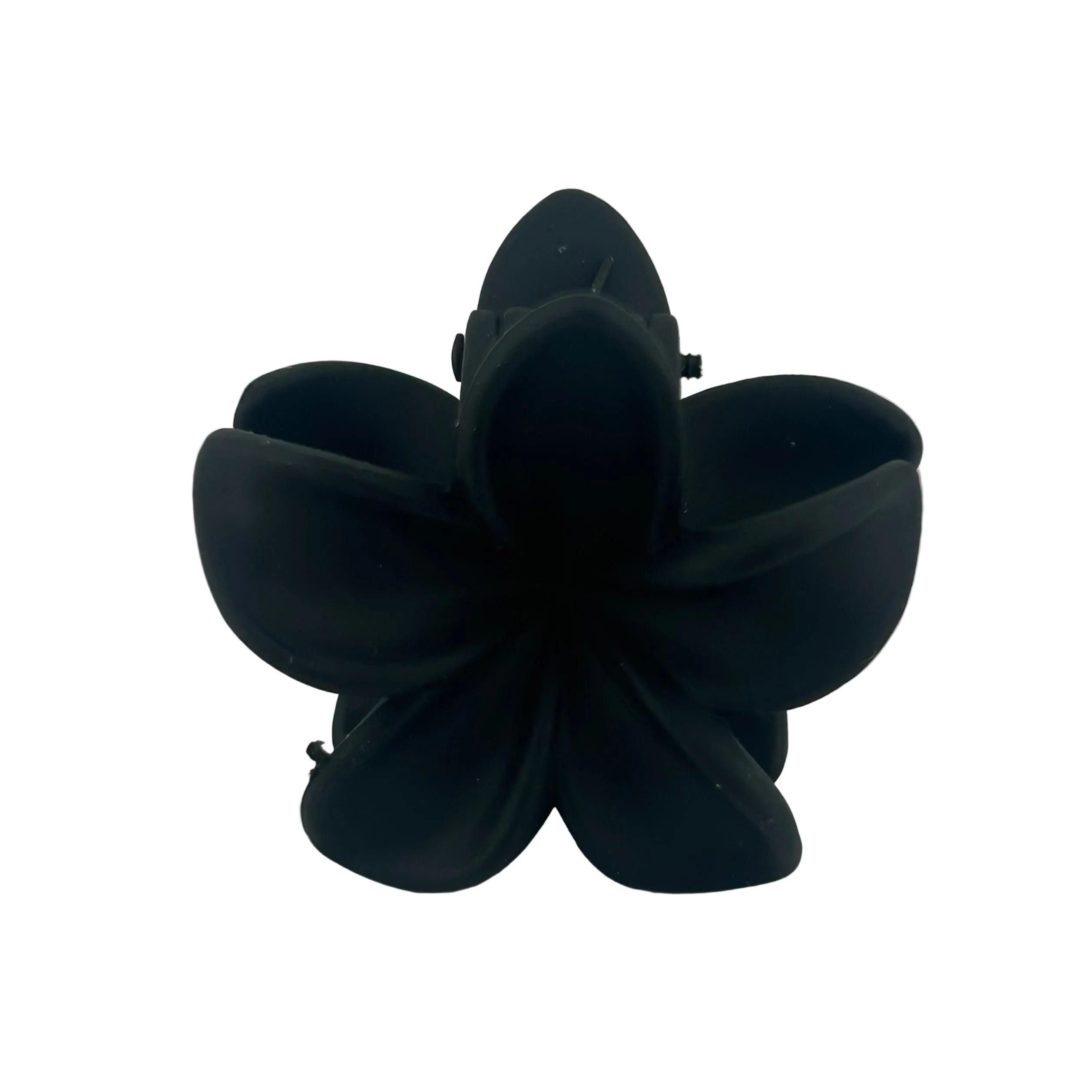 Plumeria Hair Clip - Small: Black