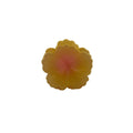 Hibiscus Hair Clip - Small: Yellow/Pink