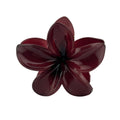 Plumeria Hair Clip - Large: Dark Maroon
