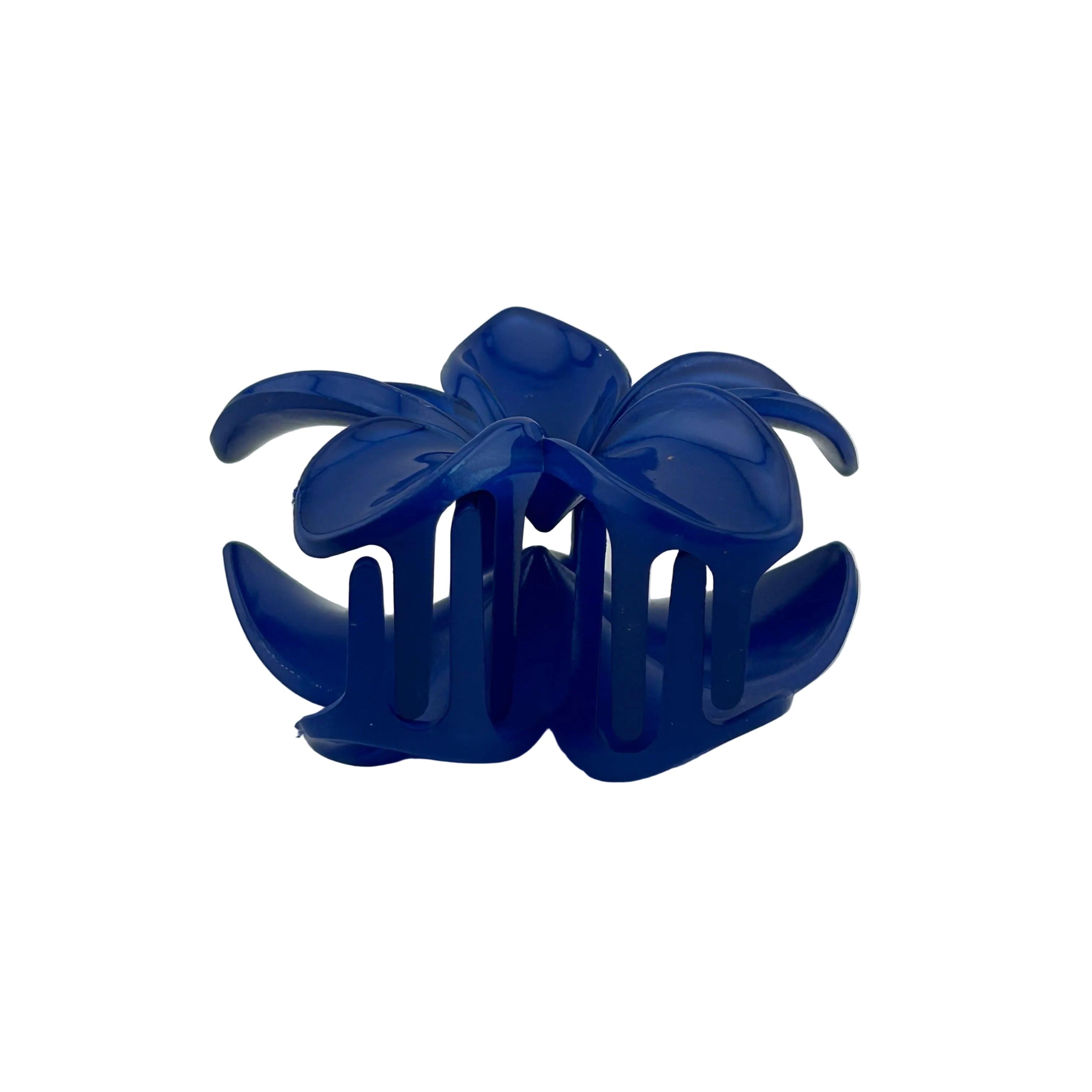 Plumeria Hair Clip - Large: Dark Blue