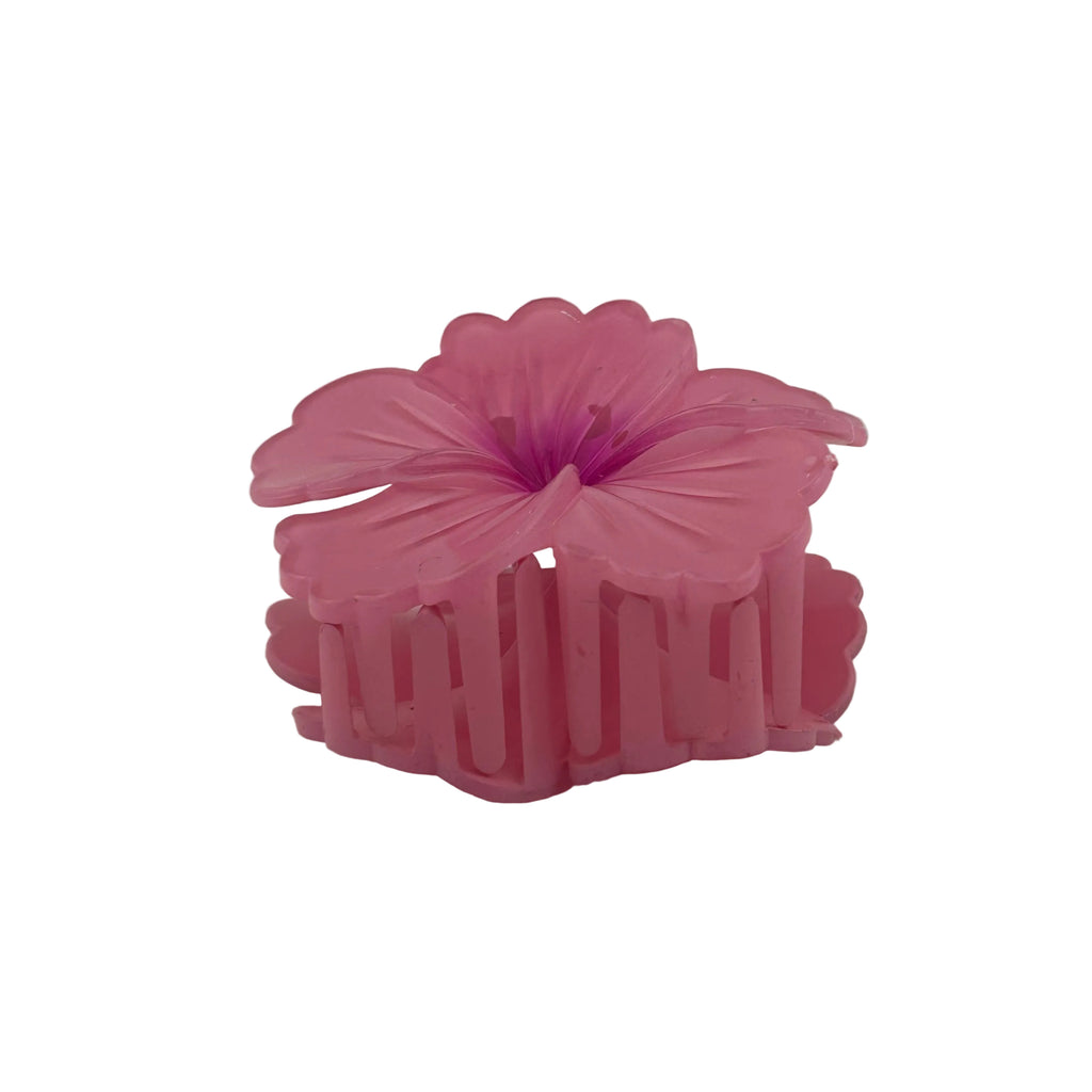 Hibiscus Hair Clip - Large: Pink #2