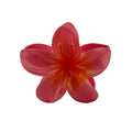 Plumeria Hair Clip - Large: Coral/Orange